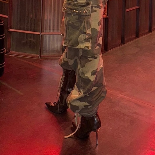 Lace up Heels Marrone Vintage