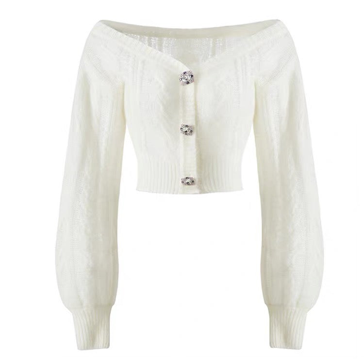 CARDIGAN GIOIELLI BIANCO