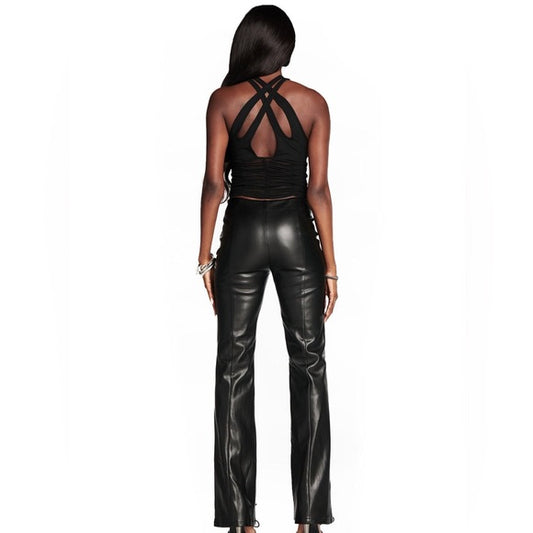 Lace up pants