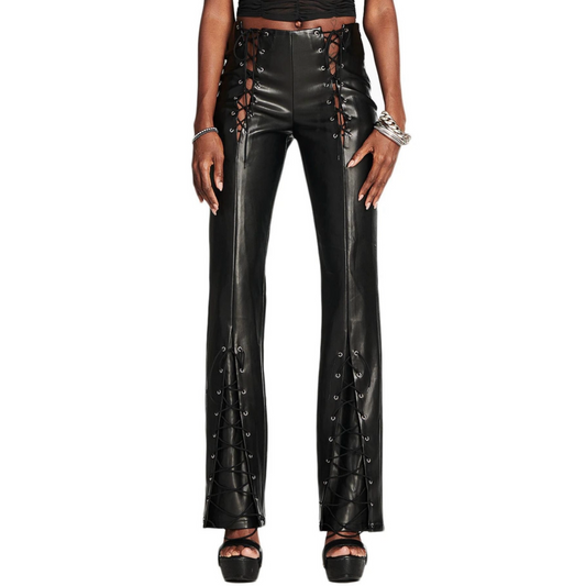 Lace up pants
