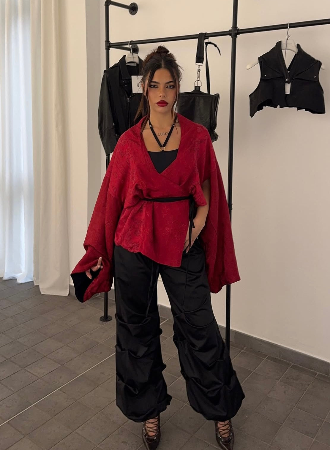 Lace up Heels Marrone Vintage