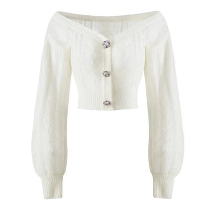 CARDIGAN GIOIELLI BIANCO