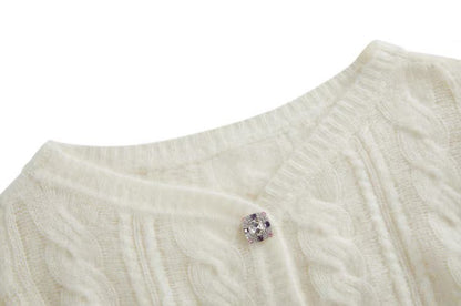 CARDIGAN GIOIELLI BIANCO