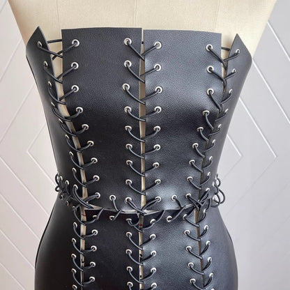 Abito lacci ecopelle