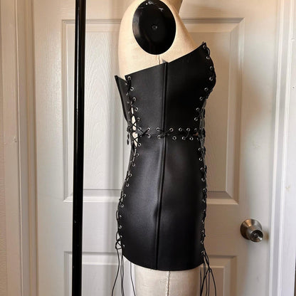 Abito lacci ecopelle